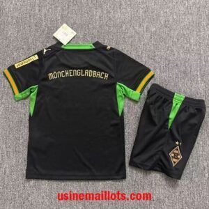 Alternative view of Maillot Enfant Monchengladbach Extérieur 2026/2027 Noir Vert