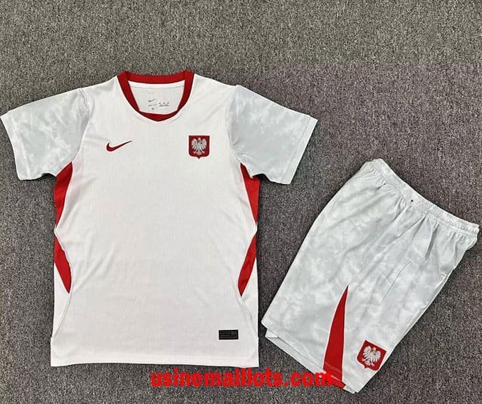 Maillot Enfant Pologne Domicile Coupe du Monde 2026
