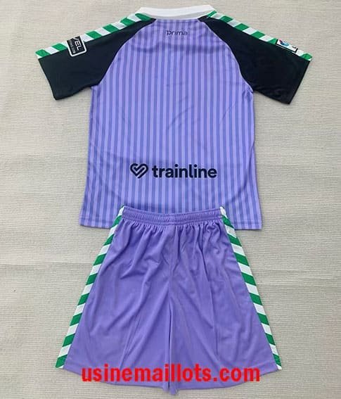 Maillot Enfant Real Betis Gardien 2026/2027 Violet Noir – Image 2