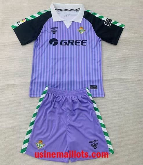 Maillot Enfant Real Betis Gardien 2026/2027 Violet Noir