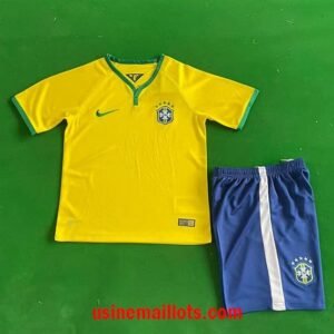 Maillot Enfant Rétro Bresil Domicile 2014