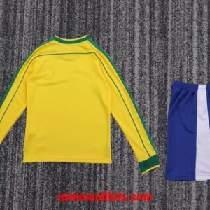 Alternative view of Maillot Enfant Rétro Bresil Domicile Manches Longues 1998