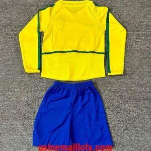 Alternative view of Maillot Enfant Rétro Bresil Domicile Manches Longues 2002