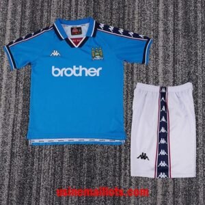 Maillot Enfant Rétro Manchester City Domicile 1997/1998