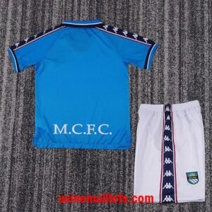 Alternative view of Maillot Enfant Rétro Manchester City Domicile 1997/1998