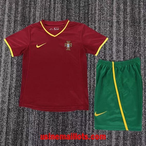 Maillot Enfant Rétro Portugal Domicile 2000