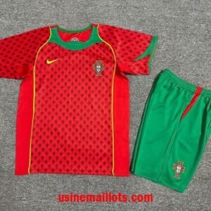 Maillot Enfant Rétro Portugal Domicile 2004