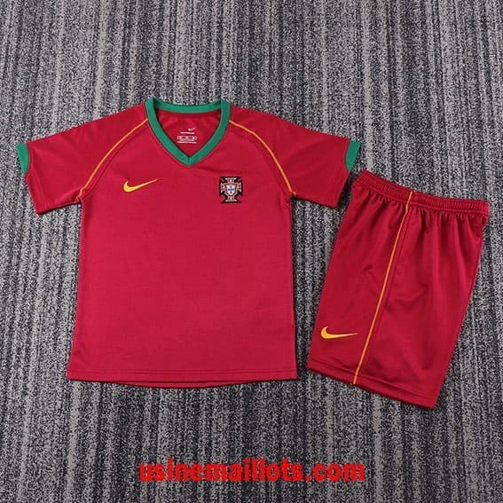Maillot Enfant Rétro Portugal Domicile 2006