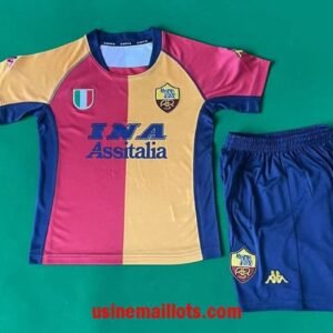 Maillot Enfant Rétro Roma Champions League Domicile 2001/2002