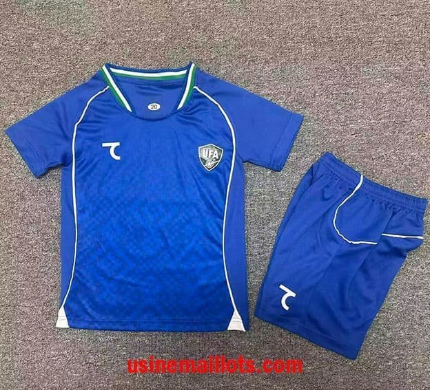 Maillot Enfant Uzbekistan Domicile Coupe du Monde 2026 Bleu