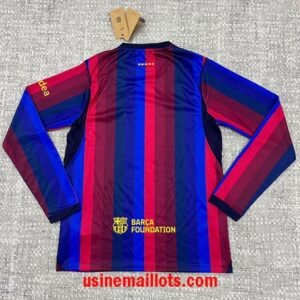 Alternative view of Maillot FC Barcelone Domicile Manches Longues 2026/2027 Rouge Bleu