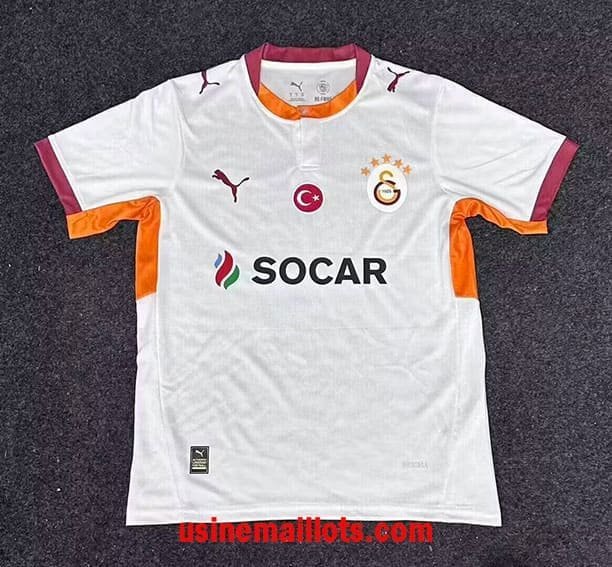Maillot Galatasaray Extérieur 2026/2027 Blanc Orange