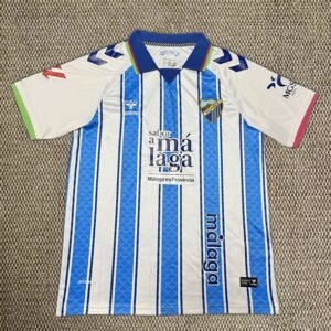Maillot Malaga Domicile 2026/2027 Blanc Bleu