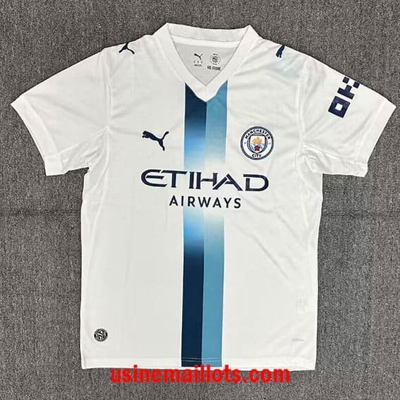 Maillot Manchester City Extérieur 2026/2027 Blanc Bleu