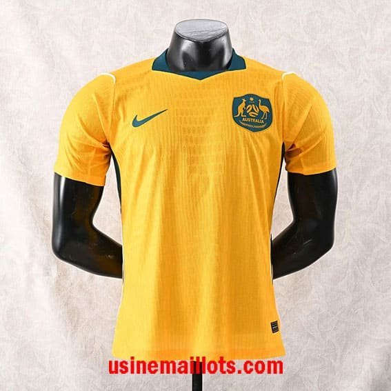 Maillot Match Australie Domicile Coupe du Monde 2026 Jaune