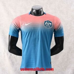 Maillot Match Australie Extérieur Coupe du Monde 2026 Bleu Rose