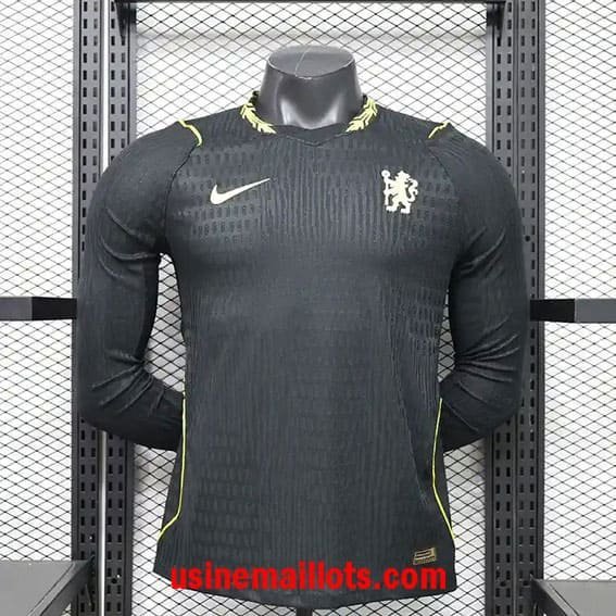 Maillot Match Chelsea Extérieur Manches Longues 2026/2027 Noir