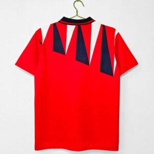 Alternative view of Maillot Rétro Angleterre 1990 Rouge Bleu Blanc