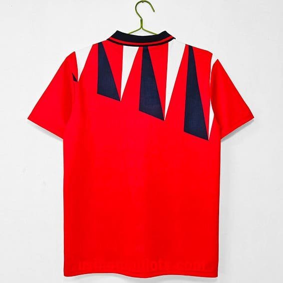 Maillot Rétro Angleterre 1990 Rouge Bleu Blanc – Image 2