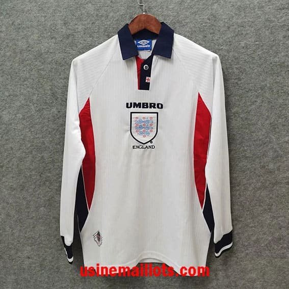 Maillot Rétro Angleterre Domicile Manches Longues 1998