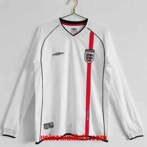 Maillot Rétro Angleterre Domicile Manches Longues 2002