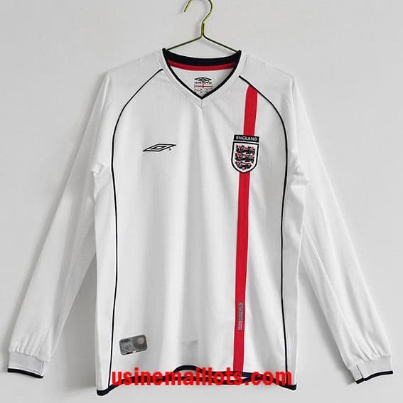 Maillot Rétro Angleterre Domicile Manches Longues 2002