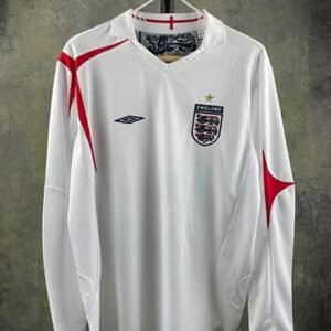 Maillot Rétro Angleterre Domicile Manches Longues 2006