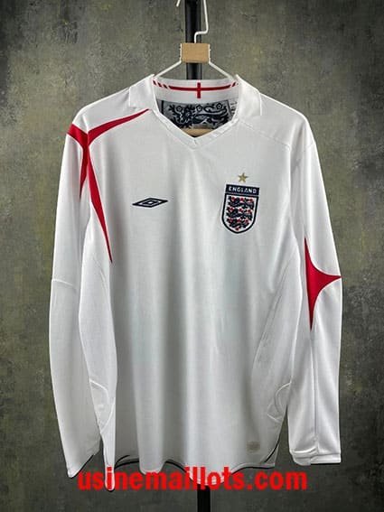 Maillot Rétro Angleterre Domicile Manches Longues 2006