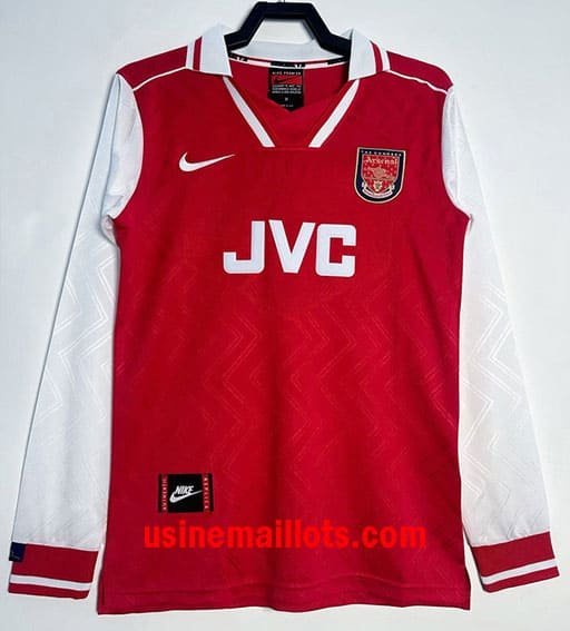 Maillot Rétro Arsenal Domicile Manches Longues 1996-1997