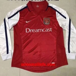 Maillot Rétro Arsenal Domicile Manches Longues 2000-2001