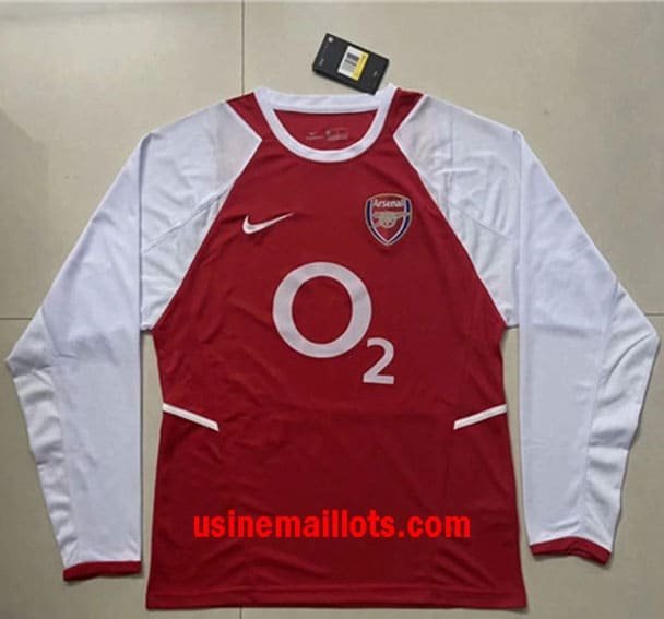 Maillot Rétro Arsenal Domicile Manches Longues 2002-2003