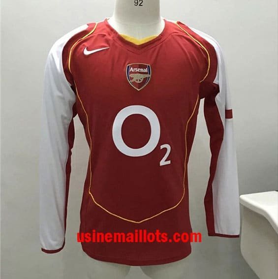 Maillot Rétro Arsenal Domicile Manches Longues 2004-2005