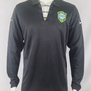 Maillot Rétro Bresil 2004 Manches Longues Noir