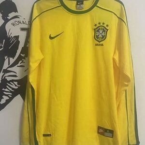Maillot Rétro Bresil Domicile Manches Longues 1998
