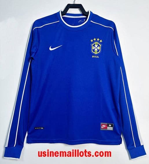 Maillot Rétro Bresil Extérieur Manches Longues 1998