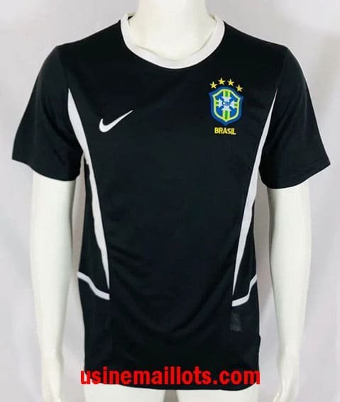 Maillot Rétro Bresil Gardien 2002 Noir