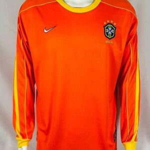 Maillot Rétro Bresil Gardien Manches Longues 1998 Orange
