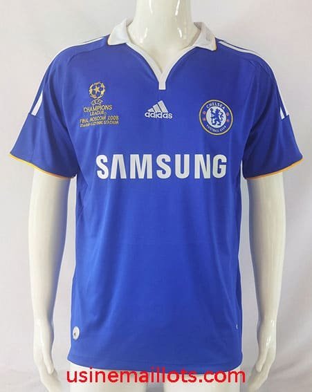 Maillot Rétro Chelsea Domicile 2007-08 champions league final