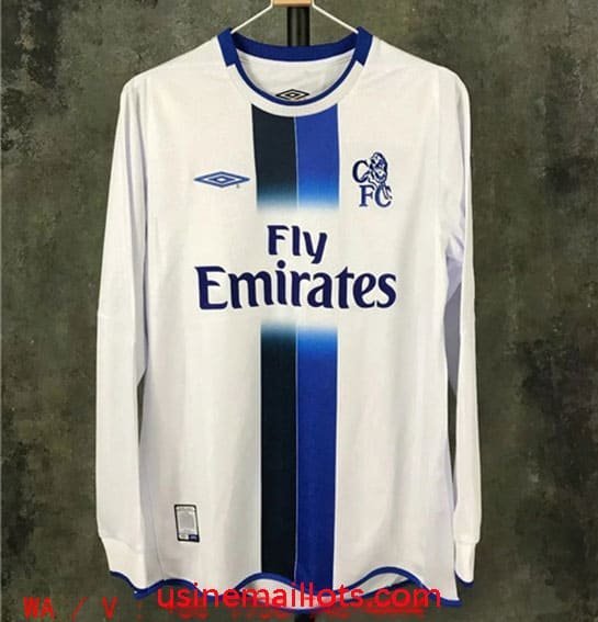 Maillot Rétro Chelsea Extérieur Manches Longues 2003-2004