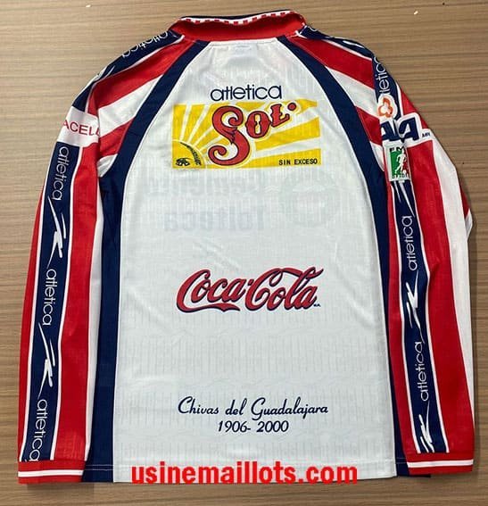 Maillot Rétro Chivas Domicile Manches Longues 1999 2000 – Image 2