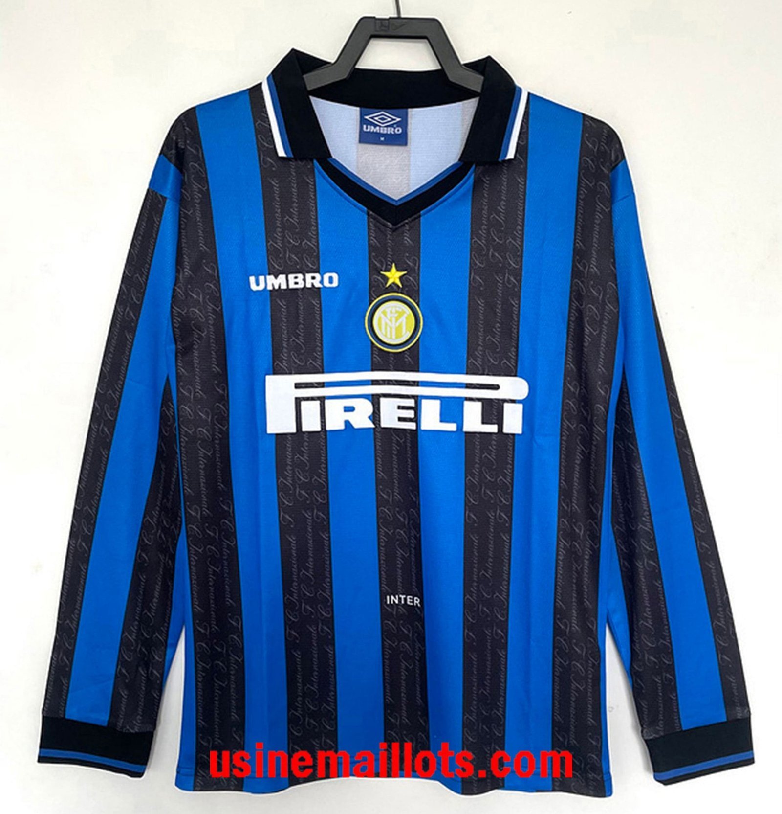 Maillot Rétro Inter Milan Domicile Manches Longues 1997-1998