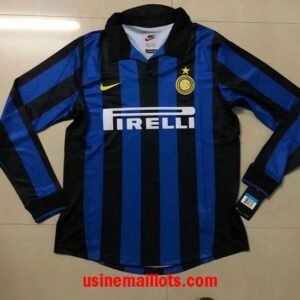 Maillot Rétro Inter Milan Domicile Manches Longues 1998-1999