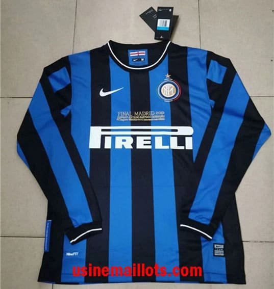 Maillot Rétro Inter Milan Domicile Manches Longues 2009-2010