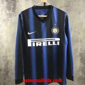 Maillot Rétro Inter Milan Domicile Manches Longues 2010-2011