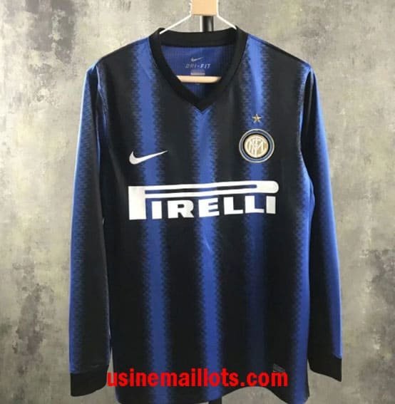 Maillot Rétro Inter Milan Domicile Manches Longues 2010-2011