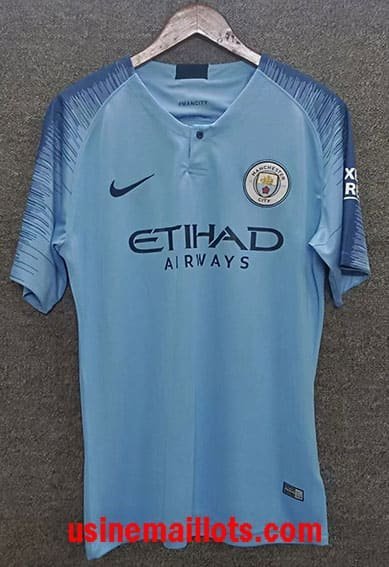 Maillot Rétro Manchester City Domicile 2018/2019