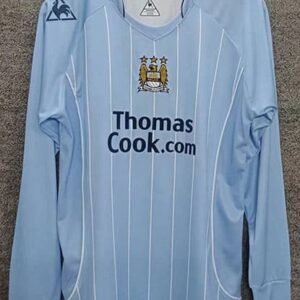 Maillot Rétro Manchester City Domicile Manches Longues 2007/2008