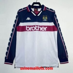 Maillot Rétro Manchester City Extérieur Manches Longues 1997/1998