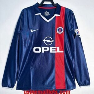 Maillot Rétro PSG Domicile Manches Longues 2001/2002