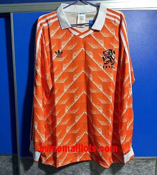 Maillot Rétro Pays-Bas Domicile Manches Longues 1988